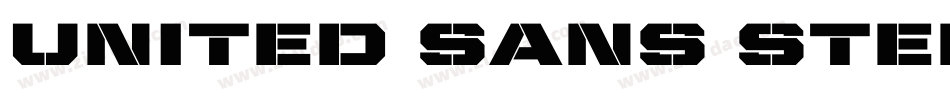 United Sans Stencil字体转换